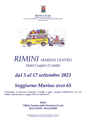 Soggiorni Marini estivi per la Terza Età
