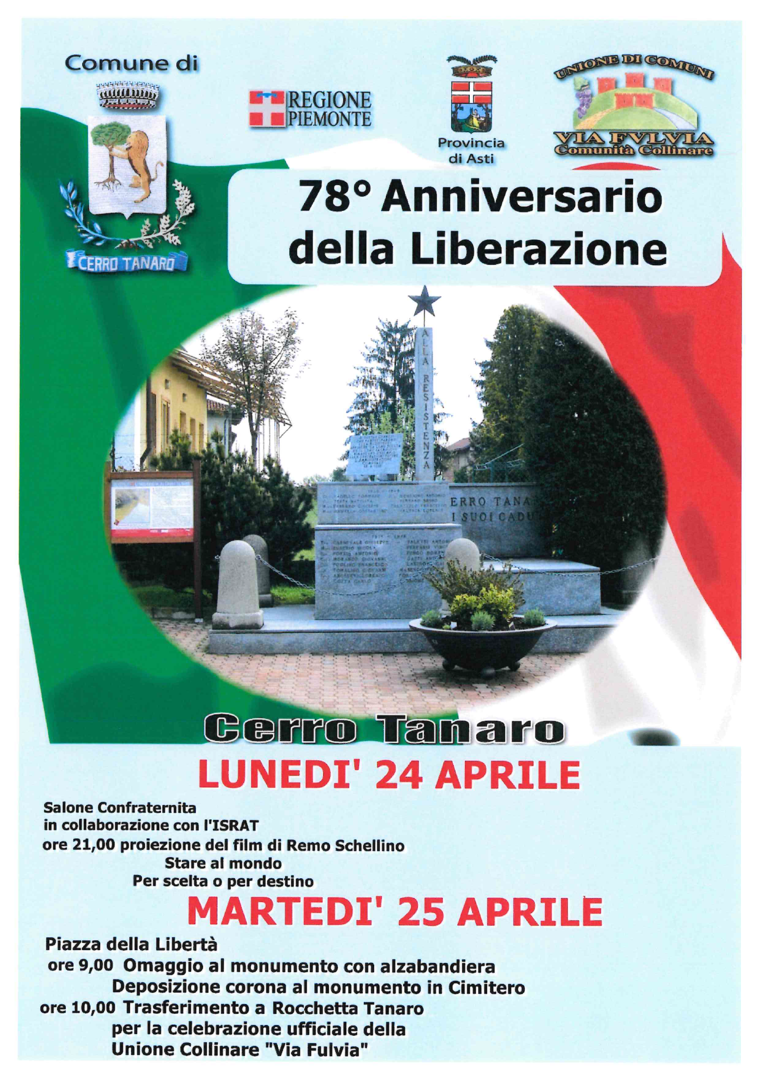 Cerro Tanaro | 78° Anniversario della Liberazione