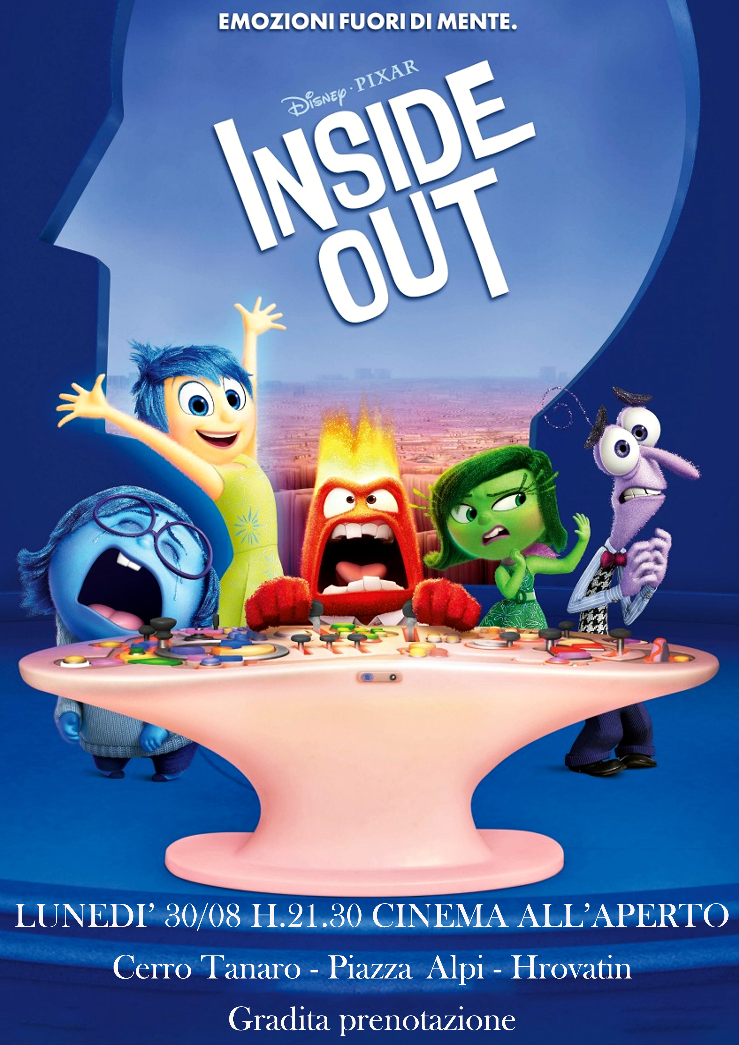 Cinema all'aperto - film Inside Out