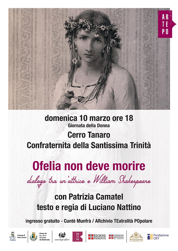 Spettacolo teatrale "Ofelia non deve morire"