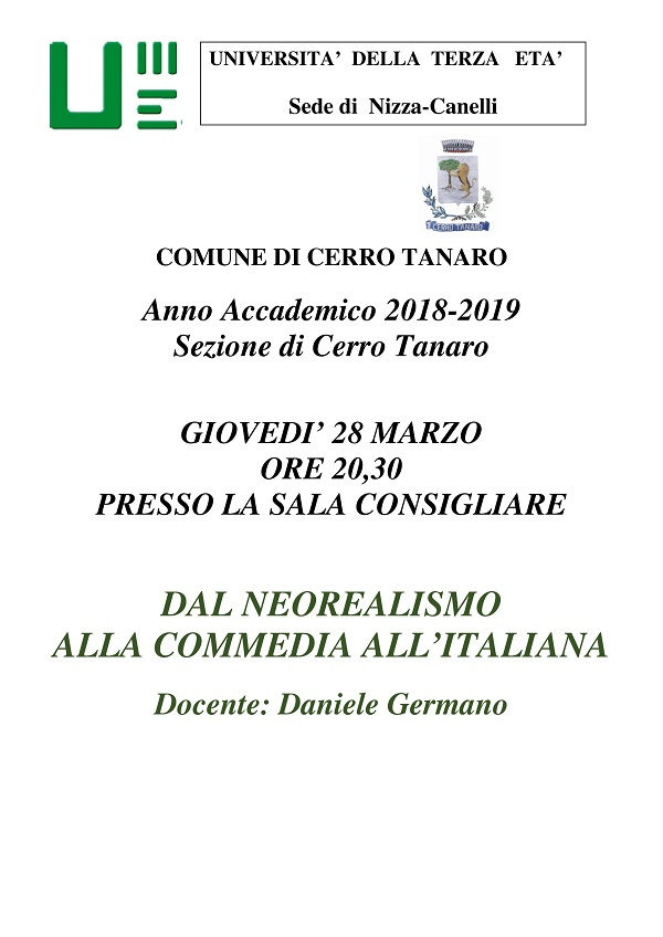 Università della Terza Età - Anno Accademico 2018-2019